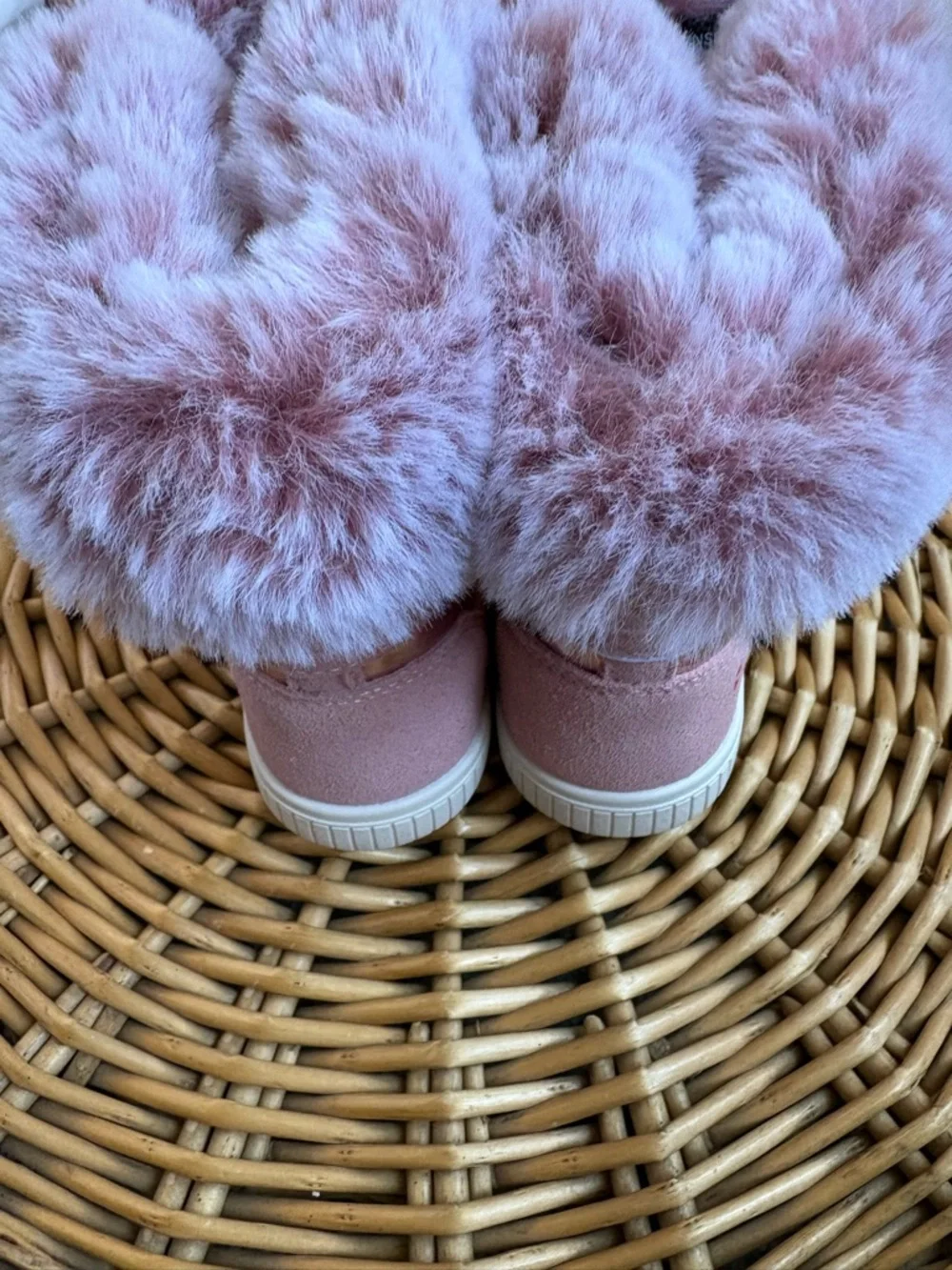 Swiss Tech NEW Metallic Pink Faux Fur Water Proof Winter Boots Toddler Size 8
